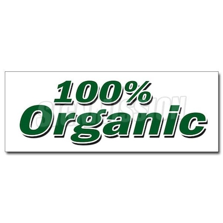 ORGANIC DECAL Sticker Vegetarian Vegan Gmo Produce Healthy Fruit Veg